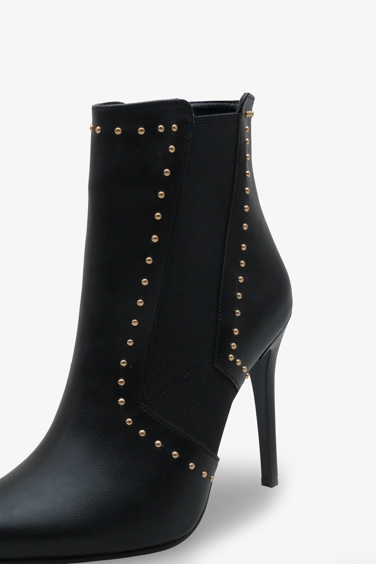 Kadın Çift Lastikli Sivri Burun Troplu Bot Melles Siyah