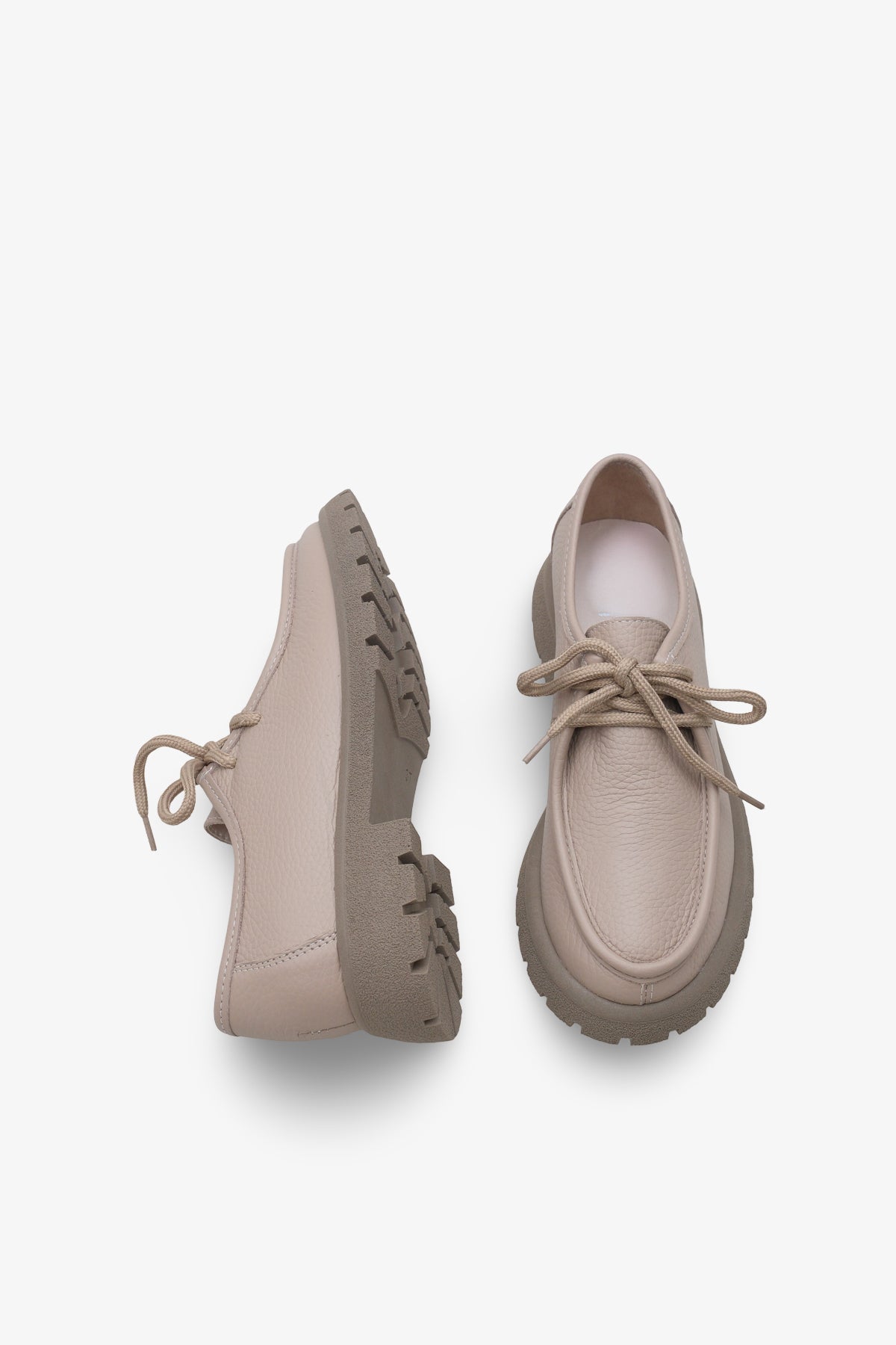 Kadın Hakiki Deri Loafer Bağcıklı Kalın Taban Günlük Ayakkabı Ciro