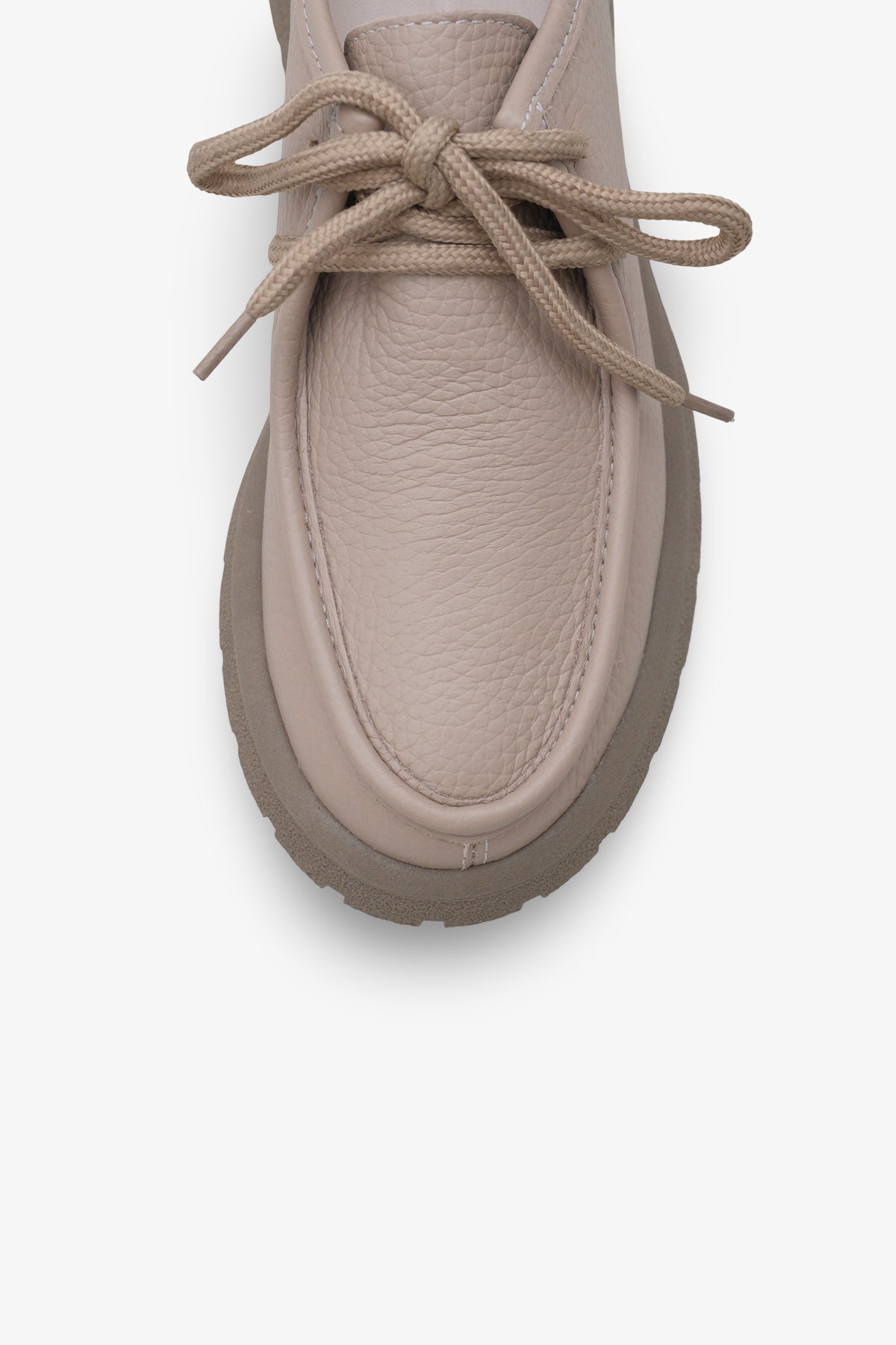 Kadın Hakiki Deri Loafer Bağcıklı Kalın Taban Günlük Ayakkabı Ciro