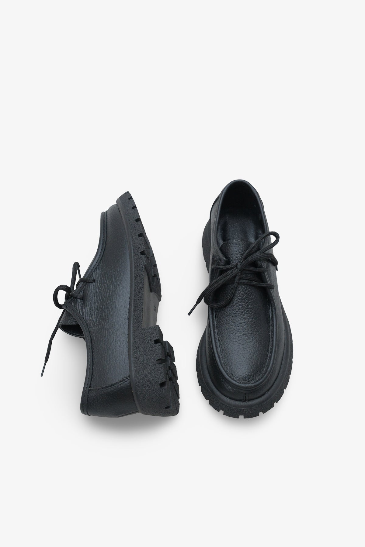 Kadın Hakiki Deri Loafer Bağcıklı Kalın Taban Günlük Ayakkabı Ciro