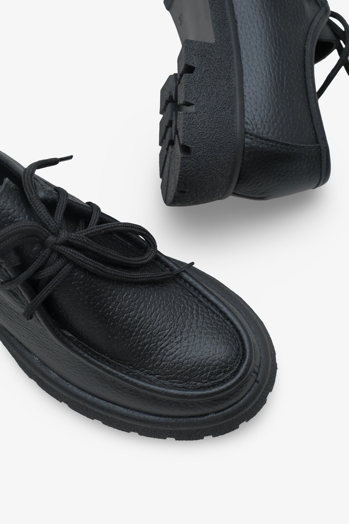 Kadın Hakiki Deri Loafer Bağcıklı Kalın Taban Günlük Ayakkabı Ciro