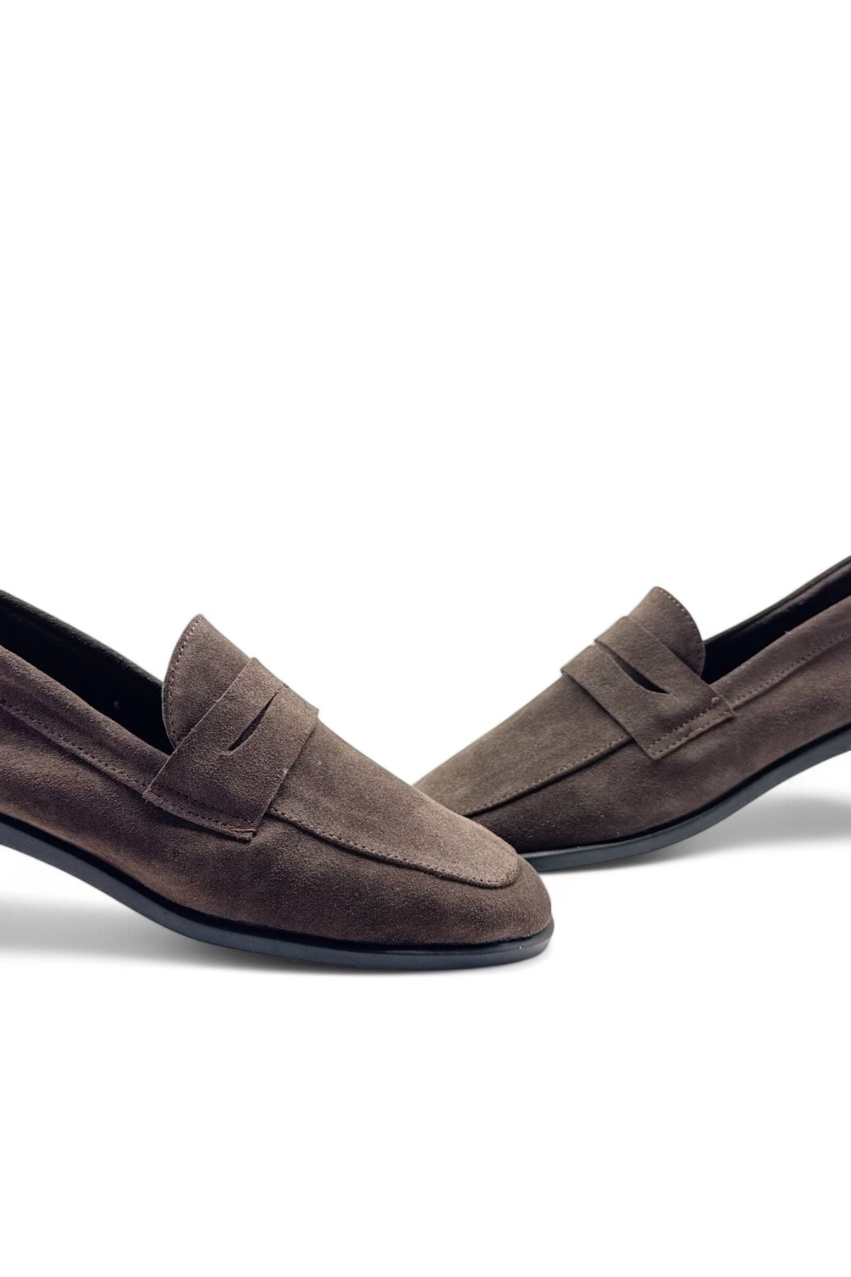 Kadın Hakiki Deri Loafer Günlük Ayakkabı Fabriano Süet