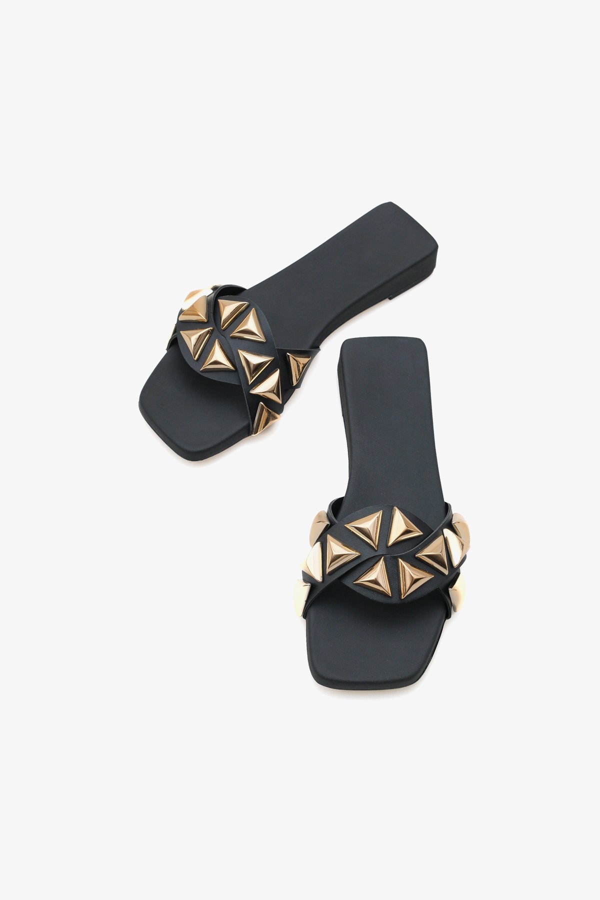 Kadın Kalın Taban,Taşlı Günlük Terlik Hezy