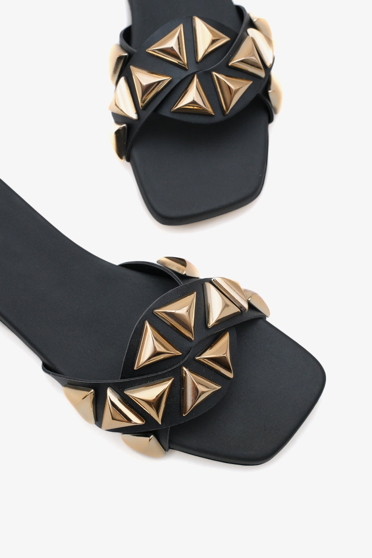 Kadın Kalın Taban,Taşlı Günlük Terlik Hezy