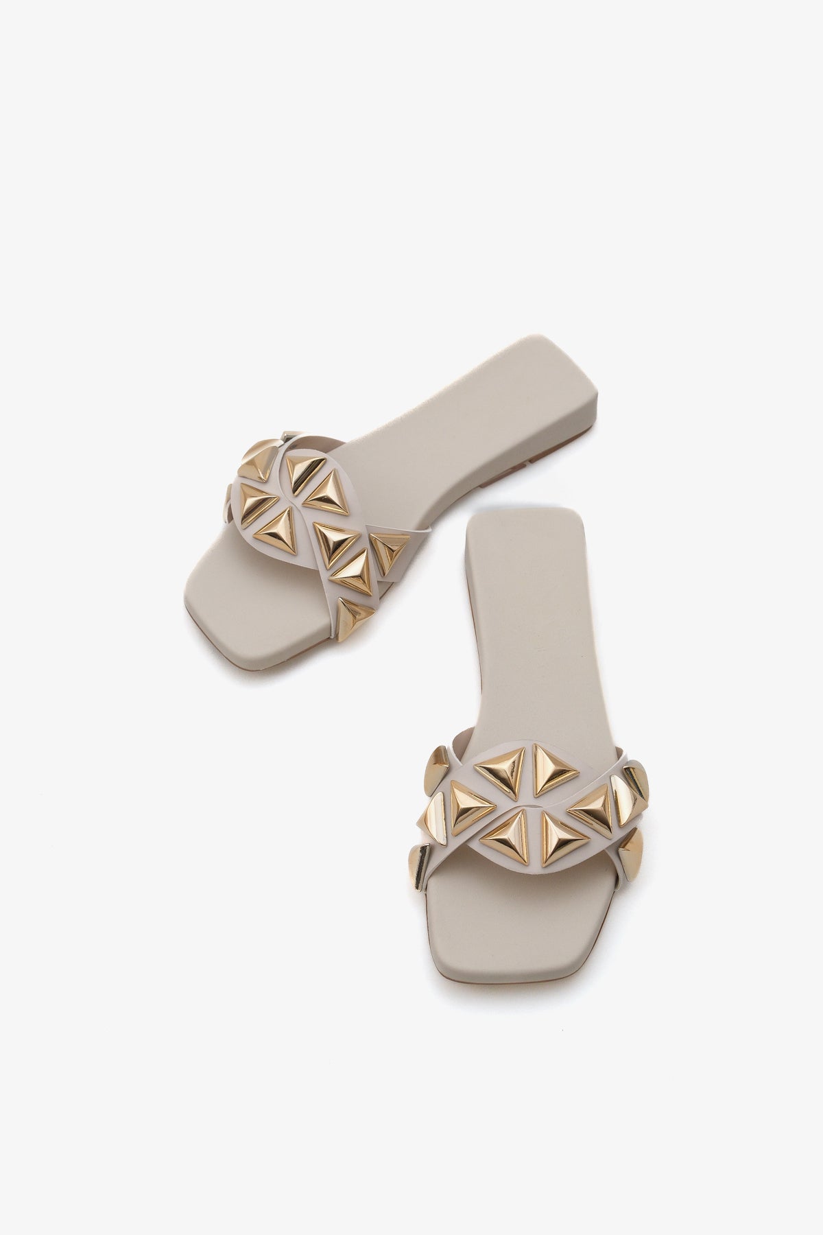 Kadın Kalın Taban,Taşlı Günlük Terlik Hezy