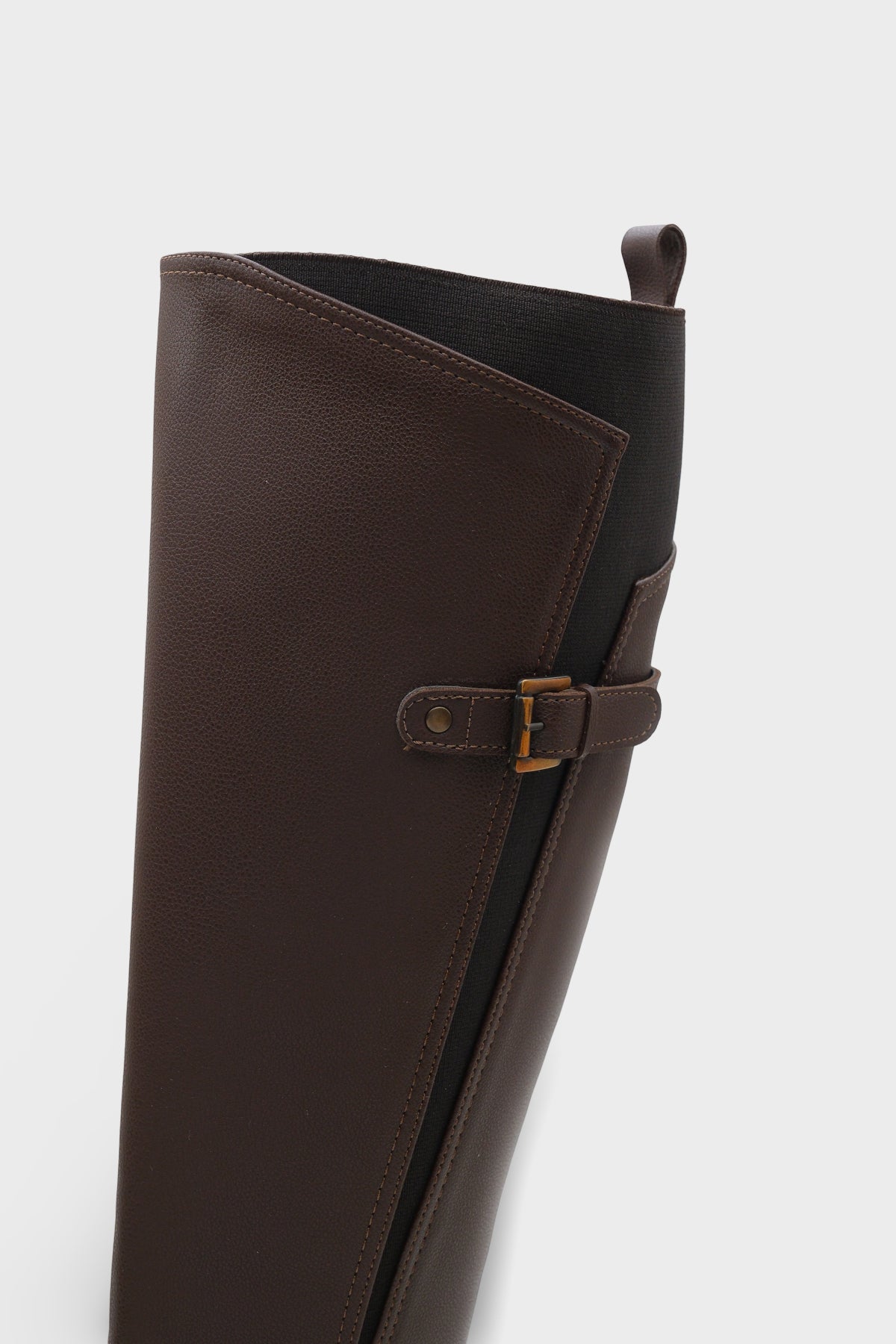 Kadın Kemer Tokalı Yandan Fermuarlı Günlük Çizme Elena Kahve