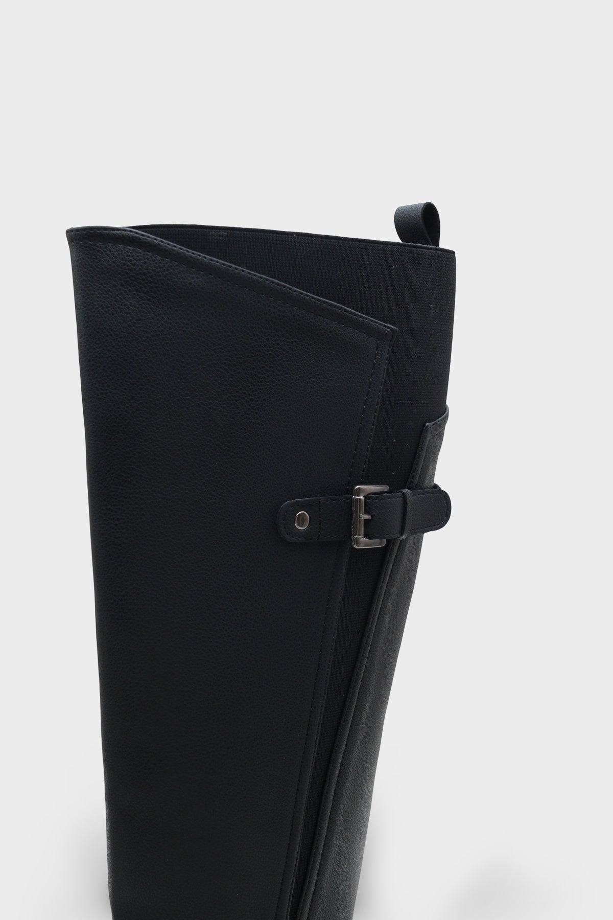 Kadın Kemer Tokalı Yandan Fermuarlı Günlük Çizme Elena Siyah