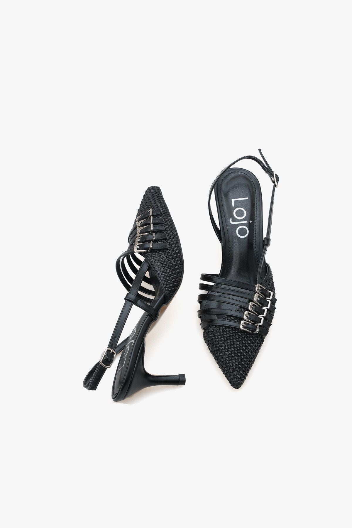 Kadın Stiletto Sivri Burun Kemer Detaylı Arkası Açık Topuklu Ayakkabı Auras