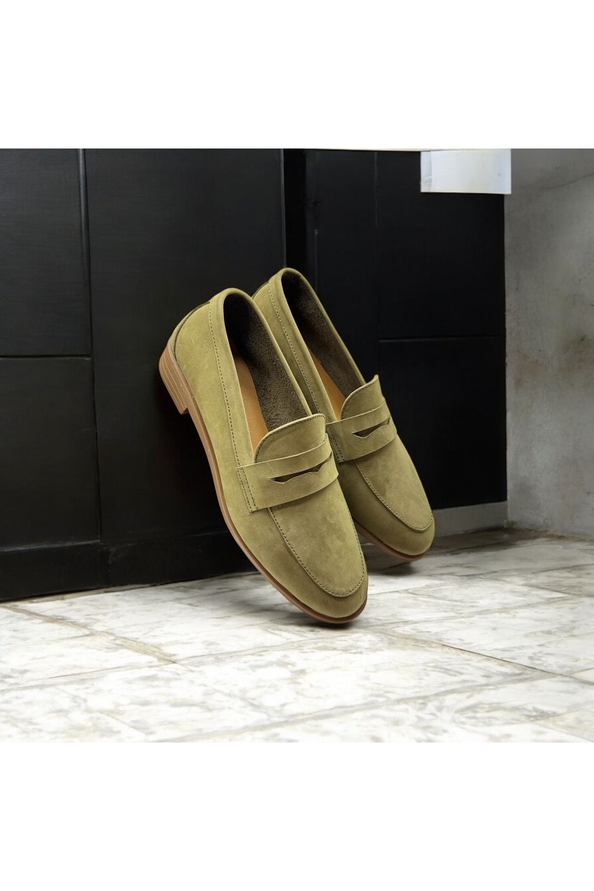 Kadın Hakiki Deri Loafer Günlük Ayakkabı Fabriano  Süet