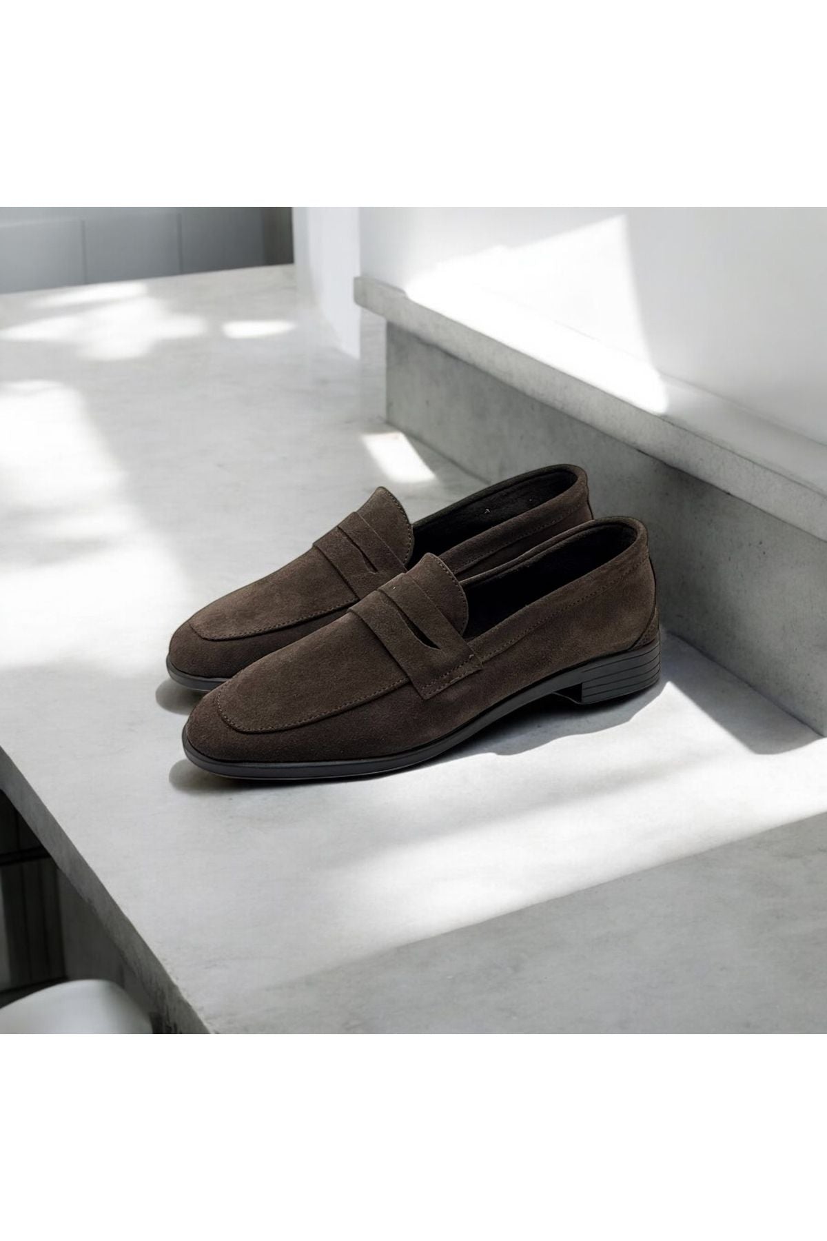 Kadın Hakiki Deri Loafer Günlük Ayakkabı Fabriano Süet